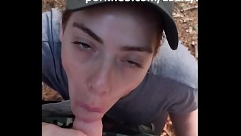 Almost got Caught by the Park Ranger Making His Cock Cum