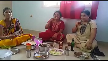 Village Aunties enjoying party with wine than fucking with her husbands... HD