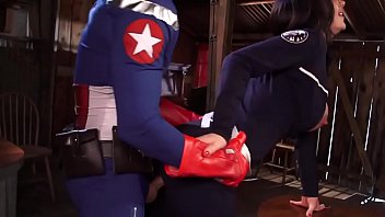 Captain America rams his partner