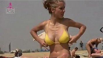 topless beach hottie
