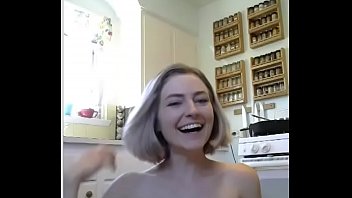 Amy cooking naked