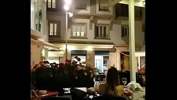 In a busy square in the Spanish city of Malaga someone recorded this couple who was fucking at home