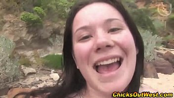 Real amateur gf outdoor action