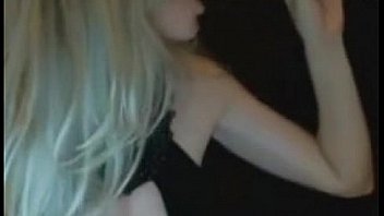 Busty Blonde Dancing & Drinking On Cam